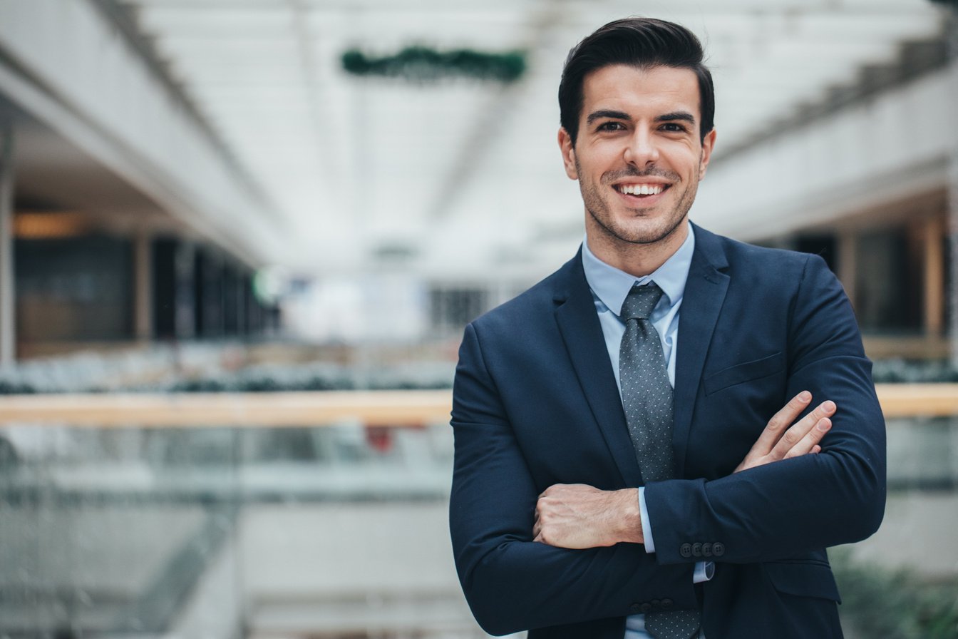 Portrait of Happy Businessman